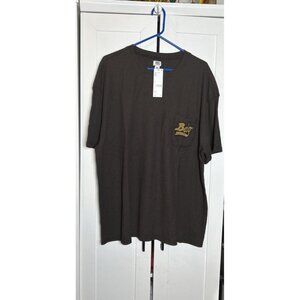 Urban Outfitters BDG Mens‎ Short Sleeve Brown Cotton Waffle Knit Shirt XL